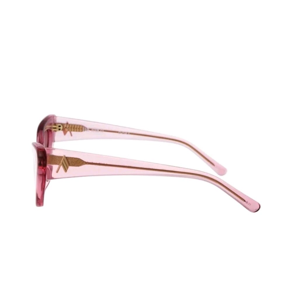NEW The Attico x LINDA FARROW Dora Sunglasses in Pink - Picture 11 of 16
